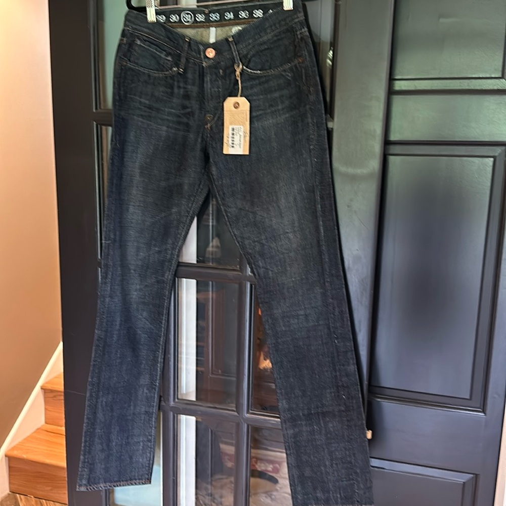 NWT Earnest Sewn salute Slim Taper 31x32